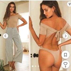 Lulus Backless Bodysuit (black)